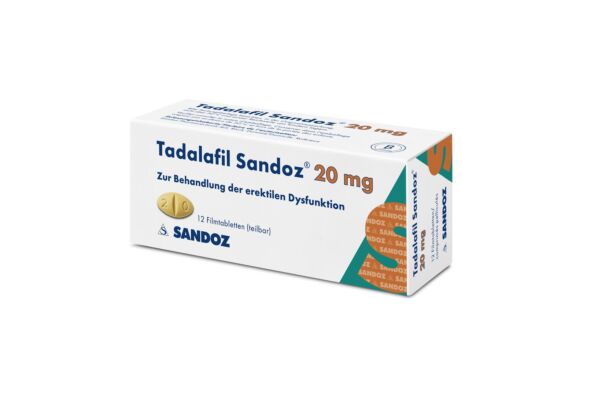 Tadalafil Sandoz Filmtabl 20 mg 12 Stk