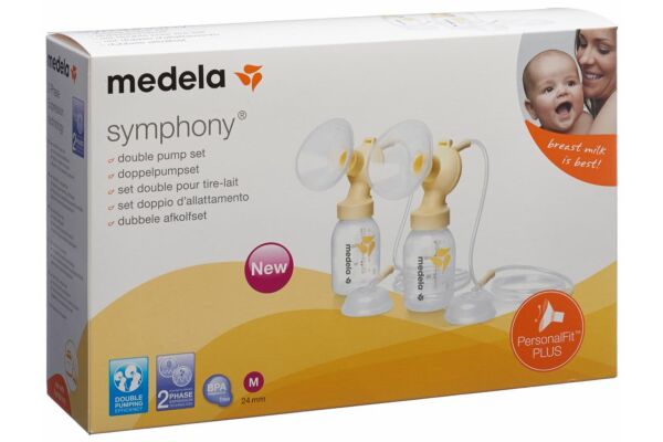 Medela Symphony Set double pour tire-lait M avec PersonalFit PLUS 24 mm