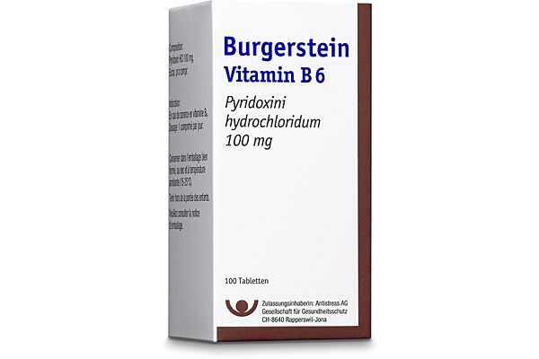 Burgerstein Vitamin B6 Tabl 100 mg Ds 100 Stk