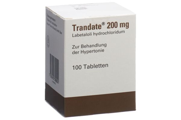 Trandate cpr 200 mg bte 100 pce