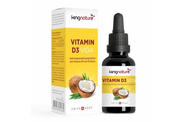 Kingnature Vitamin D3 Vida Fl 30 ml