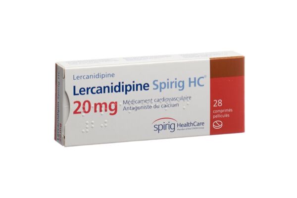 Lercanidipin Spirig HC cpr pell 20 mg 28 pce