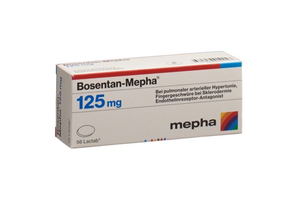 Bosentan-Mepha cpr pell 125 mg 56 pce