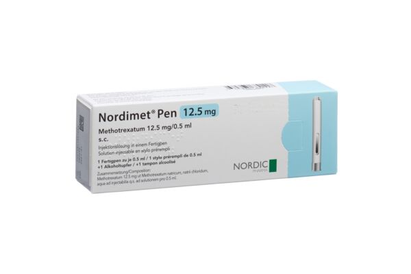 Nordimet sol inj 12.5 mg/0.5ml stylo prérempli