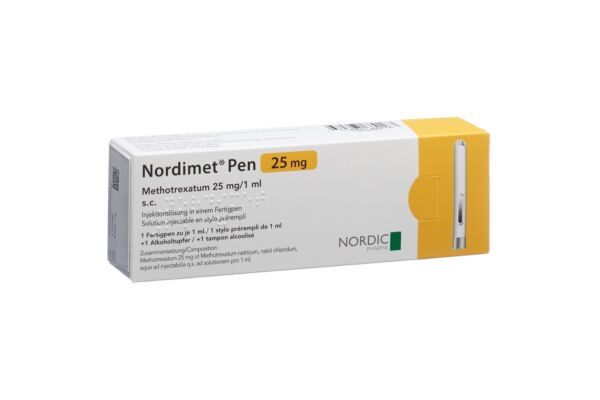 Nordimet sol inj 25 mg/1ml stylo prérempli