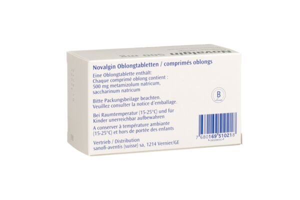 Novalgin cpr pell 500 mg 50 pce