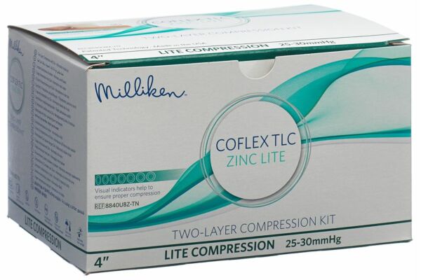 CoFlex kit compressions TLC zink lite 10cm 25-30 mmHG sans latex