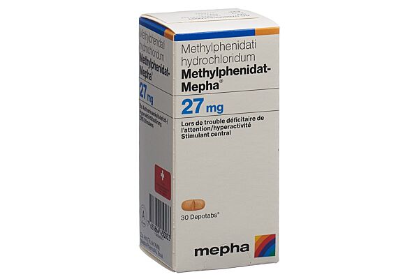 Methylphenidat-Mepha depotabs 27 mg bte 30 pce