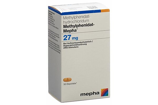 Methylphenidat-Mepha depotabs 27 mg bte 30 pce