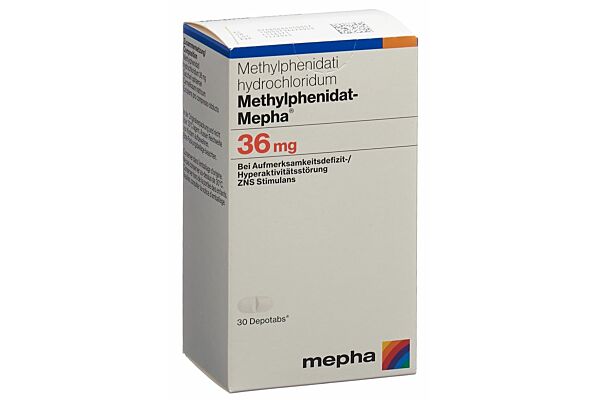 Methylphenidat-Mepha depotabs 36 mg bte 30 pce