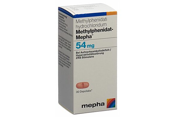 Methylphenidat-Mepha depotabs 54 mg bte 30 pce