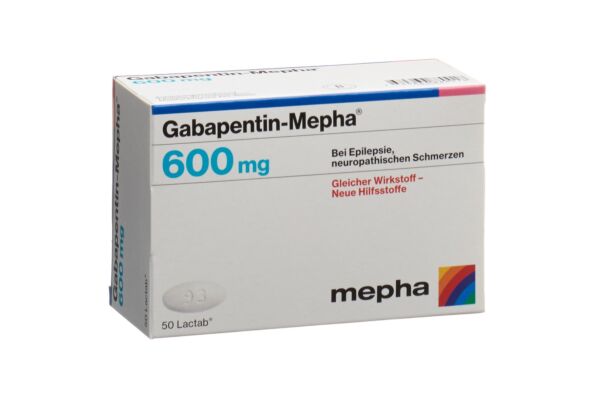 Gabapentin-Mepha Lactab 600 mg 50 pce