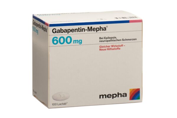Gabapentin-Mepha Lactab 600 mg 100 Stk