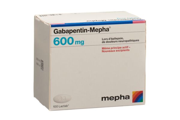 Gabapentin-Mepha Lactab 600 mg 100 pce
