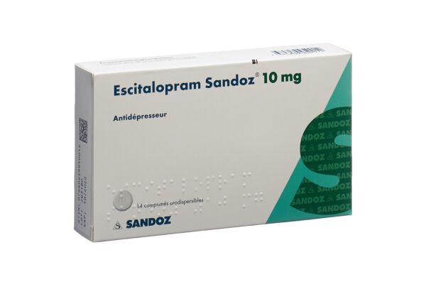 Escitalopram Sandoz cpr orodisp 10 mg 14 pce