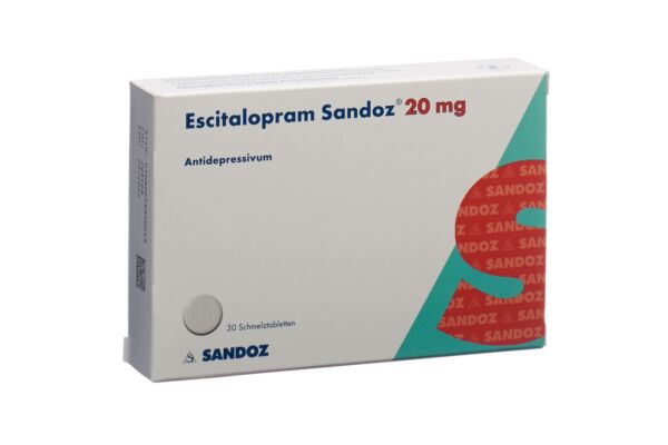 Escitalopram Sandoz cpr orodisp 20 mg 30 pce