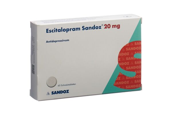 Escitalopram Sandoz cpr orodisp 20 mg 60 pce
