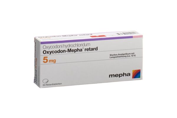 Oxycodon-Mepha cpr ret 5 mg 30 pce