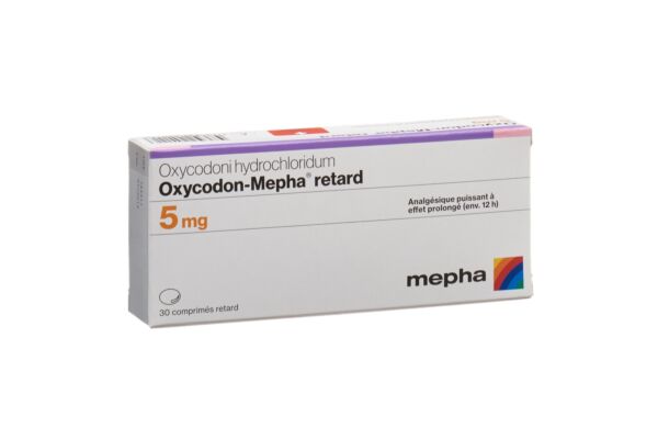 Oxycodon-Mepha cpr ret 5 mg 30 pce
