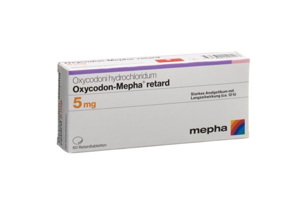 Oxycodon-Mepha cpr ret 5 mg 60 pce