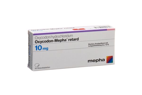 Oxycodon-Mepha cpr ret 10 mg 30 pce