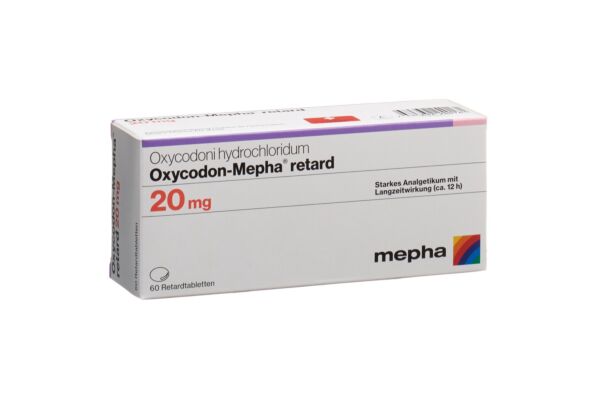 Oxycodon-Mepha cpr ret 20 mg 60 pce