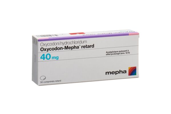 Oxycodon-Mepha cpr ret 40 mg 30 pce