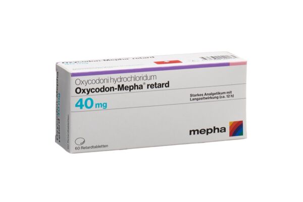 Oxycodon-Mepha Ret Tabl 40 mg 60 Stk