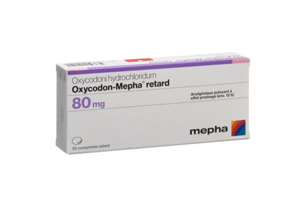 Oxycodon-Mepha cpr ret 80 mg 30 pce