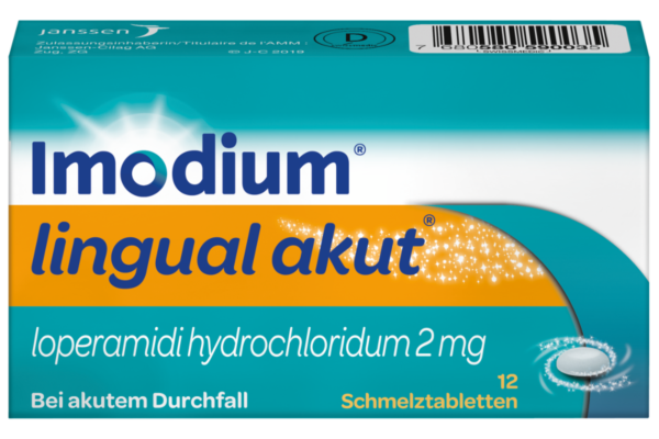 Imodium lingual aiguë cpr orodisp 2 mg 12 pce