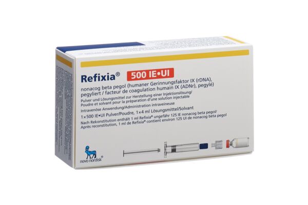 Refixia subst sèche 500 UI avec solvant flac