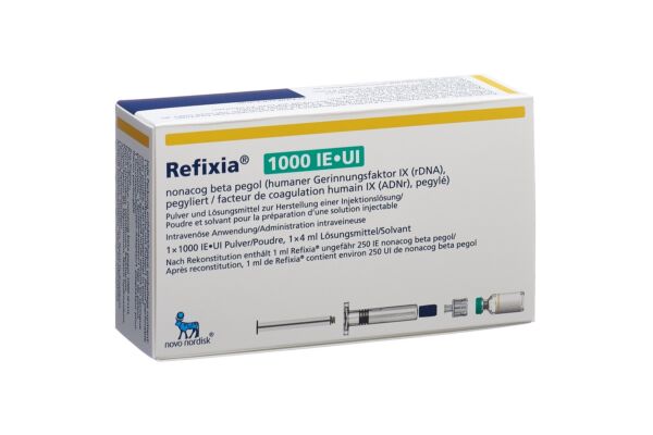 Refixia subst sèche 1000 UI avec solvant flac