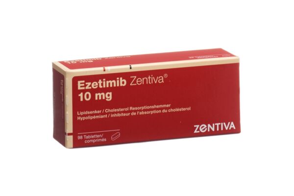 Ezetimib Zentiva Tabl 10 mg 98 Stk