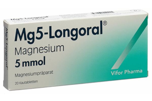 Mg5-Longoral Kautabl 5 mmol 20 Stk