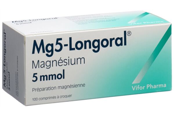 Mg5-Longoral cpr croquer 5 mmol 100 pce