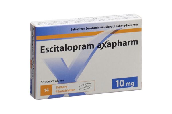 Escitalopram axapharm Filmtabl 10 mg 14 Stk