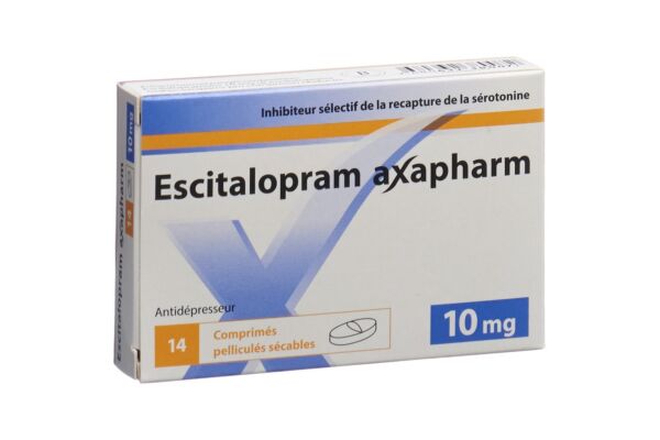 Escitalopram axapharm cpr pell 10 mg 14 pce