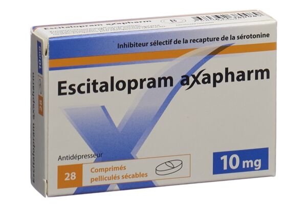 Escitalopram axapharm cpr pell 10 mg 28 pce