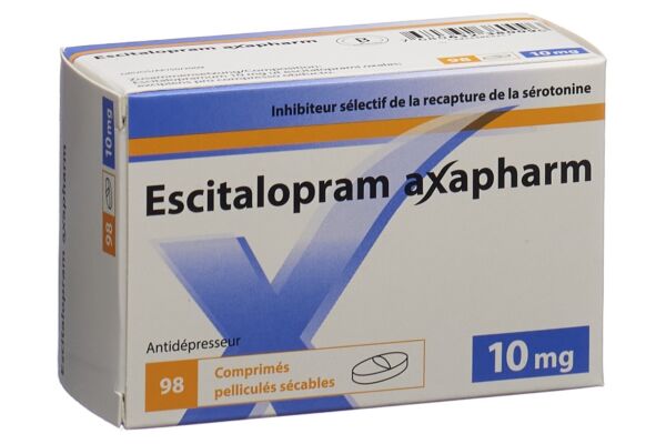 Escitalopram axapharm cpr pell 10 mg 98 pce