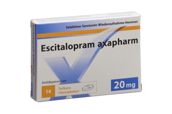Escitalopram axapharm Filmtabl 20 mg 14 Stk