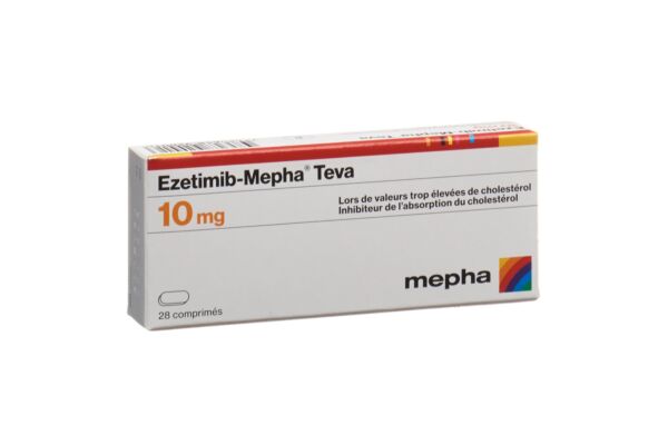 Ezetimib-Mepha Teva Tabl 10 mg 28 Stk
