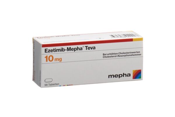 Ezetimib-Mepha Teva Tabl 10 mg 98 Stk