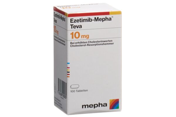 Ezetimib-Mepha Teva Tabl 10 mg Ds 100 Stk