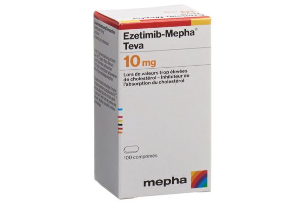 Ezetimib-Mepha Teva cpr 10 mg bte 100 pce