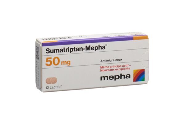 Sumatriptan-Mepha Filmtabl 50 mg 12 Stk