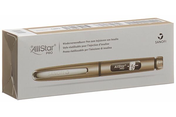 AllStar Pro Lantus/Apidra/Insuman stylo à insuline argent