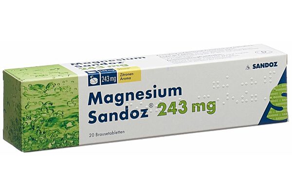Magnesium Sandoz cpr eff 20 pce