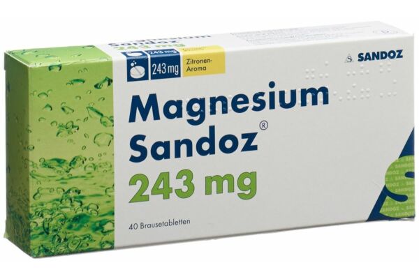 Magnesium Sandoz cpr eff 40 pce