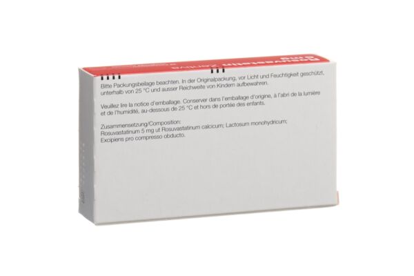 Rosuvastatin Zentiva Filmtabl 5 mg 28 Stk