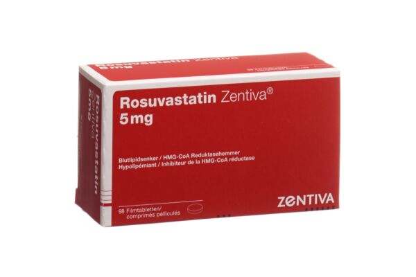 Rosuvastatin Zentiva Filmtabl 5 mg 98 Stk